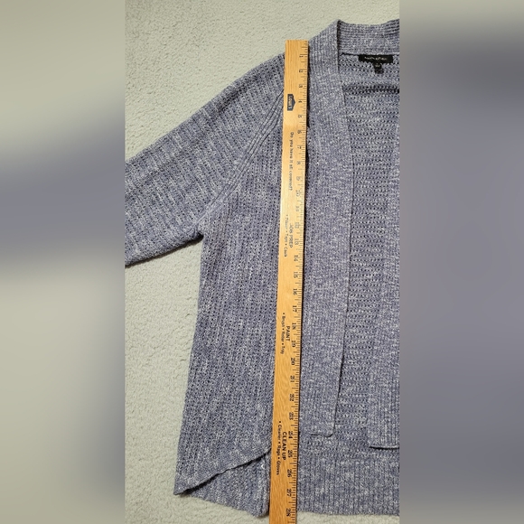 Banana Republic Blue Knit Open Cardigan Large - Picture 9 of 9